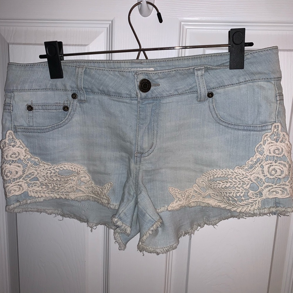 CP Jeans | Lace Denim Shorts